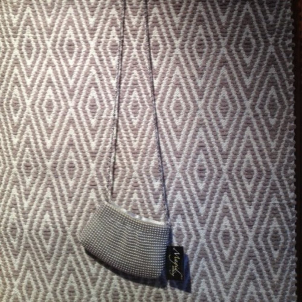 Crossbody Silver Tone Metal Evening Bag (NWT) - Picture 6 of 7